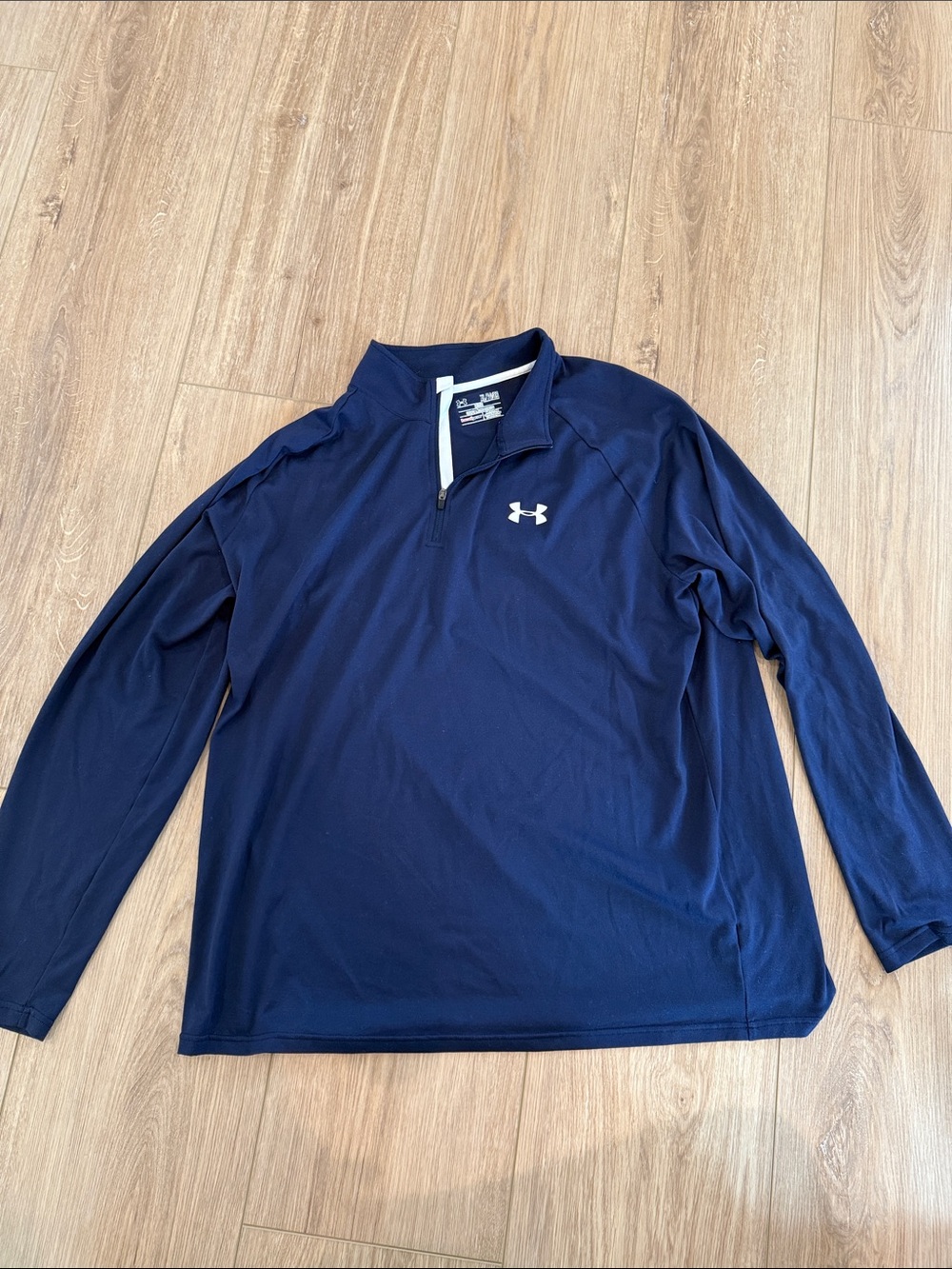 Under Armour Navy 1/4 Zip Long Sleeve Performance Top